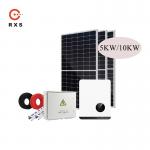 Rixin OEM 5KW On Grid Solar System 400w Mono Solar Panel With Solar Inverter for sale