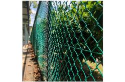 China 4mm Diameter Pvc Coated Chain Link Fence Rolls 6ft Galvanized Line Post supplier