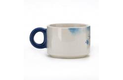 China 7oz Custom Pattern Mugs Ceramic Coffee Mug Cute Mini Cup Stacking Ceramic Mugs supplier