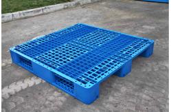 China Rackable Plastic Shipping Pallets For Storage / Distribution , Blue Plastic Pallet Recycling supplier