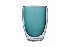 China 250ml Thermal Insulated Double Walled Glass Coffee Mugs supplier