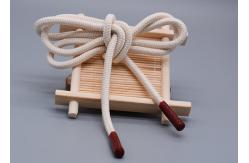 China 4mm Round Elastic Drawstring Cord For Sweatpants Cotton Material supplier