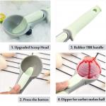 Plastic Ice Cream Scoop With Easy Trigger Cookie Scoops Melon Ball Scoop