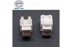 China 90 Degree Network RJ45 Keystone Jack Cat6A UTP 8P8C With Gold Plating supplier