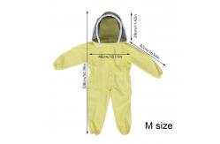China Apiculture Vented Beekeeping Clothing Suits ventilated Cotton Child Size Bee Suit Kids with Round Veil supplier