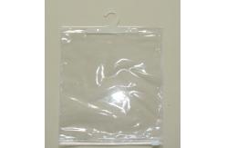 China Transparent Plastic T - Shirt Clothes Packaging Bag With Sliding Zipper And Hook supplier