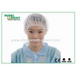Printed PP Bouffant Disposable Head Cap Non woven Round light weight for sale