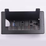 Office Aluminum Alloy Electric Table Socket Outlet Box Cable Management for sale