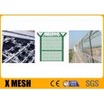 2440mm Height Security Metal Fencing 51mmx152mm Diamond Hole Size for sale