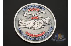 China USA Taekwondo Custom Challenge Coins Soft Enamel Both Side Design 38.1MM supplier