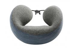 China Airplane Travel Pillow Memory Foam Neck Pillow Foldable Orthopedic Ergonomic Design supplier