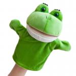 20cm Frog Mouth Hand Stuffed Animal Puppets Doll Glove Plush Toy for sale