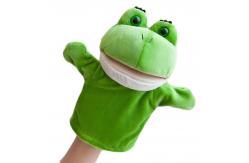 China 20cm Frog Mouth Hand Stuffed Animal Puppets Doll Glove Plush Toy supplier