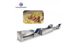 China Vegetable Hair Roller Bubble Washing Selection Cutting Machine Production Line supplier