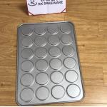 RK Bakeware China Foodservice NSF 4 Inch Telfon Nonstick Burger Pan Muffin Top Baking Tray for sale