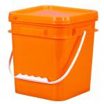 5L Square Food Grade High Density Polyethylene Bucket Organizer Custom Printed Plastic for sale