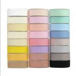 24 Color Polyester Cotton Stain Wrap Ribbon For Gift Wrap Customer Customization for sale