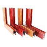 Customized Wood Grain Extruded Aluminum  Window And Door Profiles - Buy Aluminum Window And Door Profiles for sale