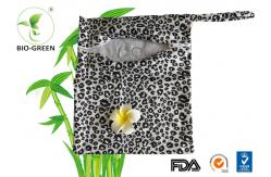 China 28*34cm Laminated PUL Waterproof Wet Bag , Small Reusable Wet Clothes Bag supplier