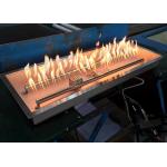 Silver Linear Trough Gas Fire Pit Insert  65000 BTU Fire Pit Burner Plate for sale
