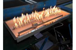 China Silver Linear Trough Gas Fire Pit Insert  65000 BTU Fire Pit Burner Plate supplier