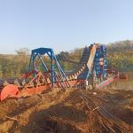 Gold Mining Chain Bucket Dredger Customized With On Site Assembly Structure And Diesel Engine for sale