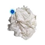 Bleaching Textile Cotton Rags 10kg 25KG Machine Wiping 100% cotton Cut reused White t shirt rag Industrial Cleaning Rags for sale