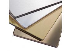 China ZWM Aludong PVDF Aluminum Composite Panel Brushed Silver ACP Strong Weather Resistance supplier