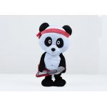 Black / White Panda Plush Toy , Soft Feeling Panda Bear Stuffed Animal