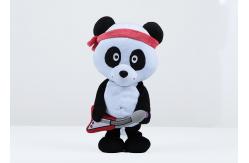 China Black / White Panda Plush Toy , Soft Feeling Panda Bear Stuffed Animal supplier