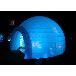 Led Lighting Inflatable Igloo Tent , Oxford Cloth Inflatable Tents For Parties for sale