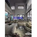 90mm Frame 12A Aluminium Clad Casement Windows Integrated Larch Wood for sale