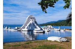 China Lake Inflatable Floating Water Park Equipment , Inflatable Water Games supplier