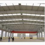 Prefabricated H Section Steel Frame Structural Warehouse with Overhead Crane for sale