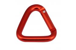 China outdoor camping backpack use Aluminum snap Hook triangle shaped style carabinier supplier