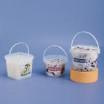 Sample Supplied Plastic Bucket Storage 280ml 500ml 1000ml Food Grade Color Customized for sale