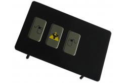 China Industrial explosion proof bank black 3 key metal keypad with USB interface supplier