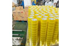 China Transparent Yellow BOPP Clear Adhesive Tape Customized Service supplier