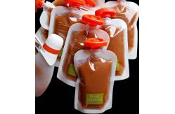 China Custom Design Food Grade Stand Up Pouch With Spout for Baby Food supplier