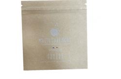 China Compostable Biodegradable Zip Lock Pouches PBAT PLA Composite 3 Side Sealed supplier