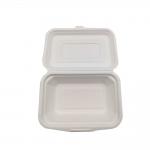 Single Compartment Biodegradable Clamshell Box Disposable 8in 9 Inch for sale