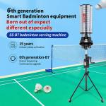 SIBOASI B7 Badminton Shuttlecock Feeder Machine Smart Badminton Shooting Machine for Training