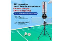 China SIBOASI B7 Badminton Shuttlecock Feeder Machine Smart Badminton Shooting Machine for Training supplier