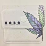 PVC EVA Aluminum Foil Reusable Pocket Ashtray Pouch Button Closure