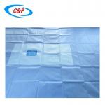 Blue Surgical Lithotomy Drape Sheets 40 X 48 Customized For Medical