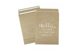 China Recyclable Environment Friendly Self Adhesive Seal Pure Paper Mailer Bag For Garment supplier