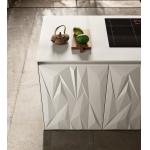 Wood Classic White Kitchen Cabinets Customized Kitchen Furniture With Dinning Table