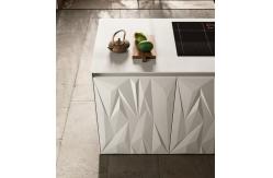 China Wood Classic White Kitchen Cabinets Customized Kitchen Furniture With Dinning Table supplier