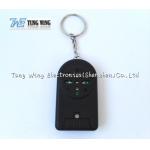 Non - Toxic Black Car Sound Music Keyring Battery Replaceable