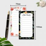 Custom Flower Magnetic Fridge Notepads Family Planner